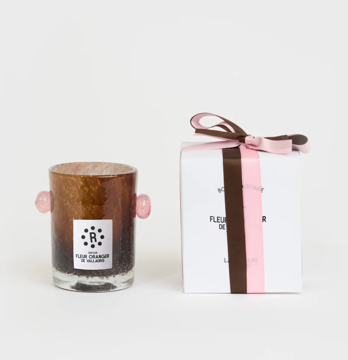 Peony Bubble Glass Candle