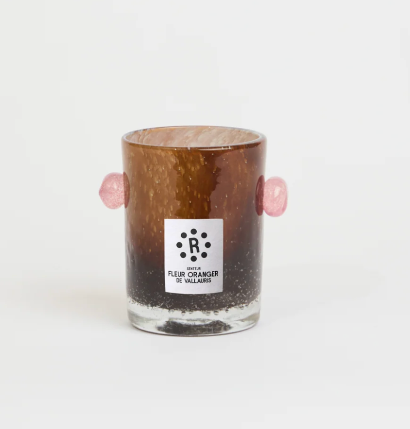 Peony Bubble Glass Candle