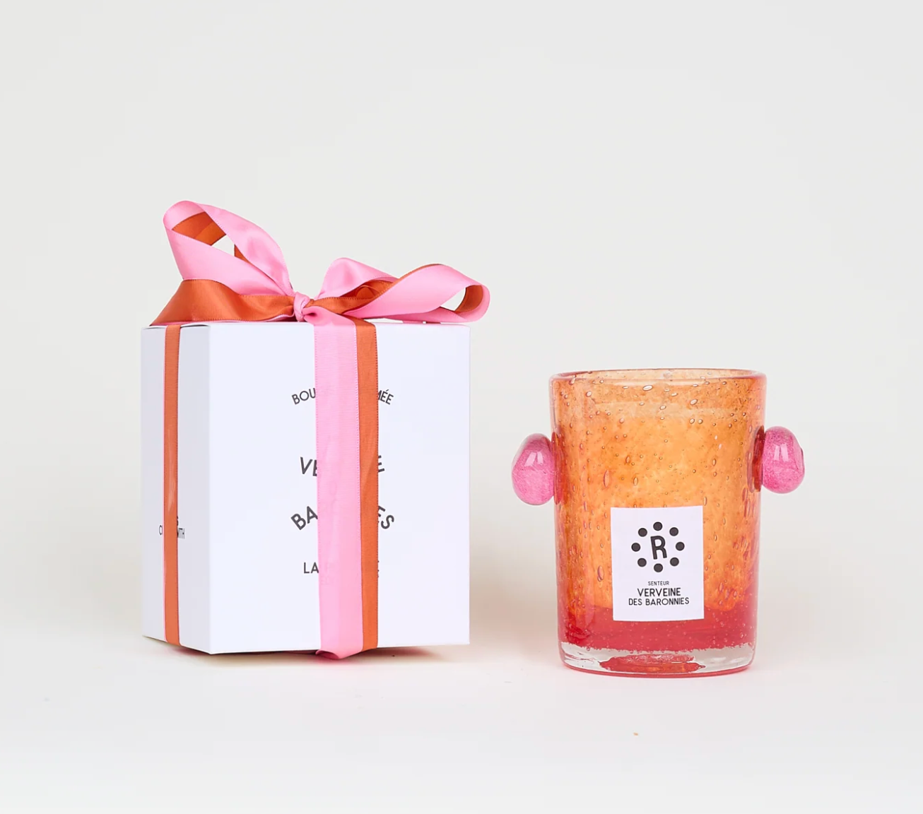 Peony Bubble Glass Candle