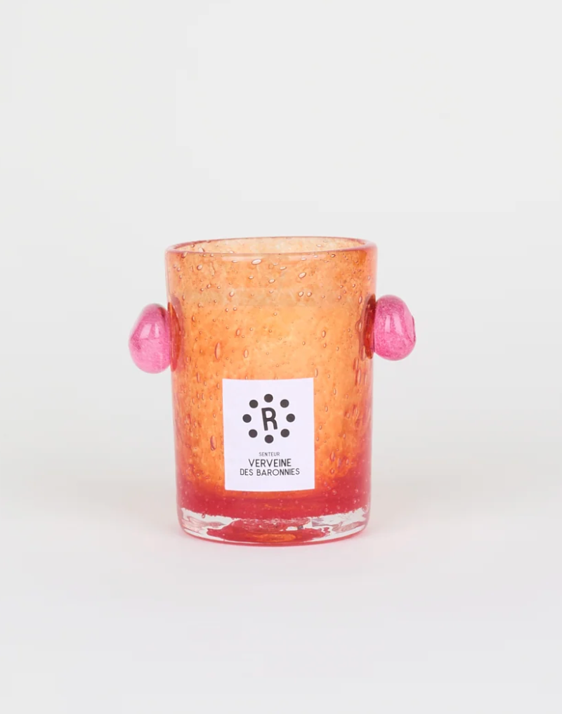 Peony Bubble Glass Candle
