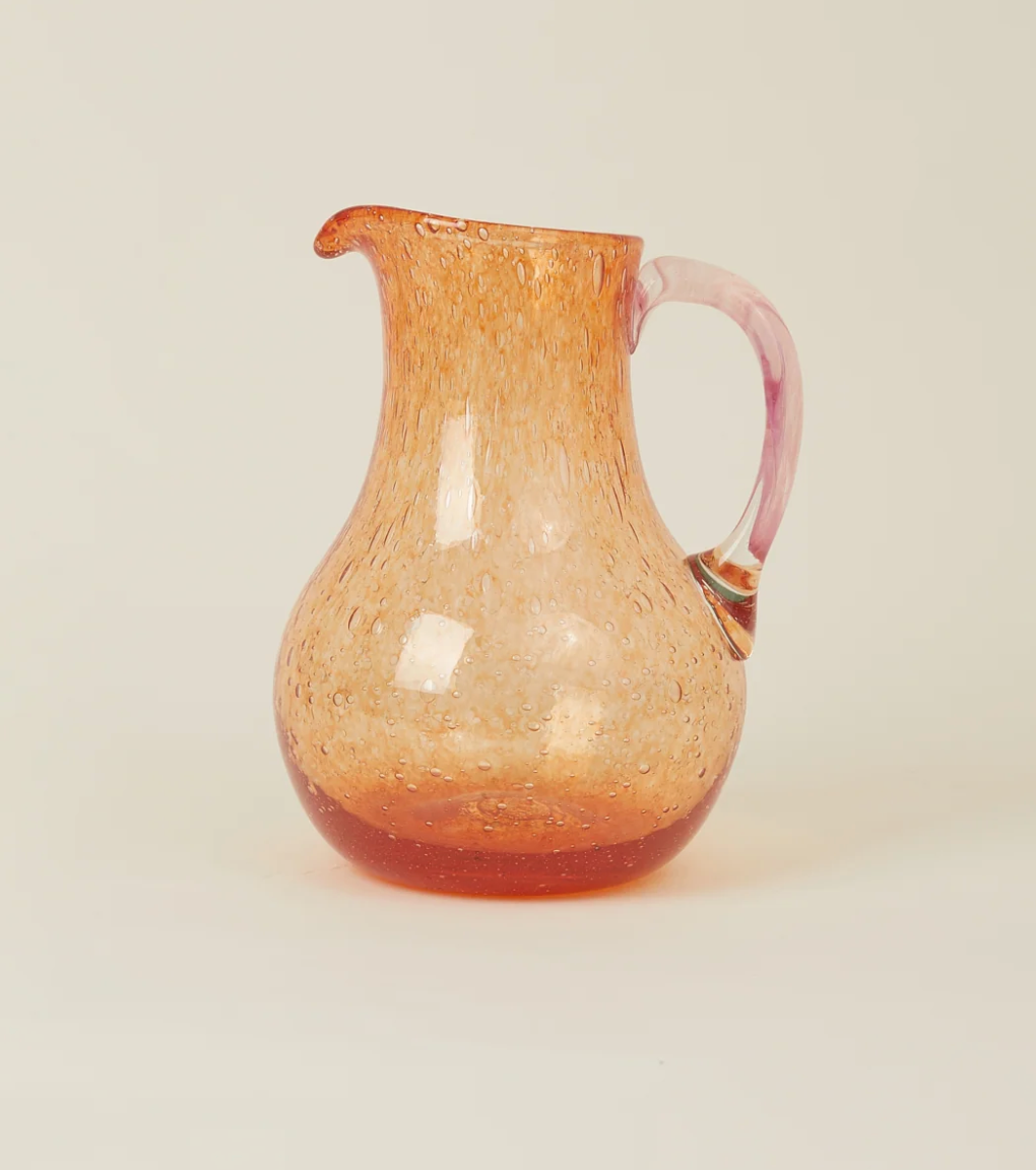 Bubble Glass Round Pitcher