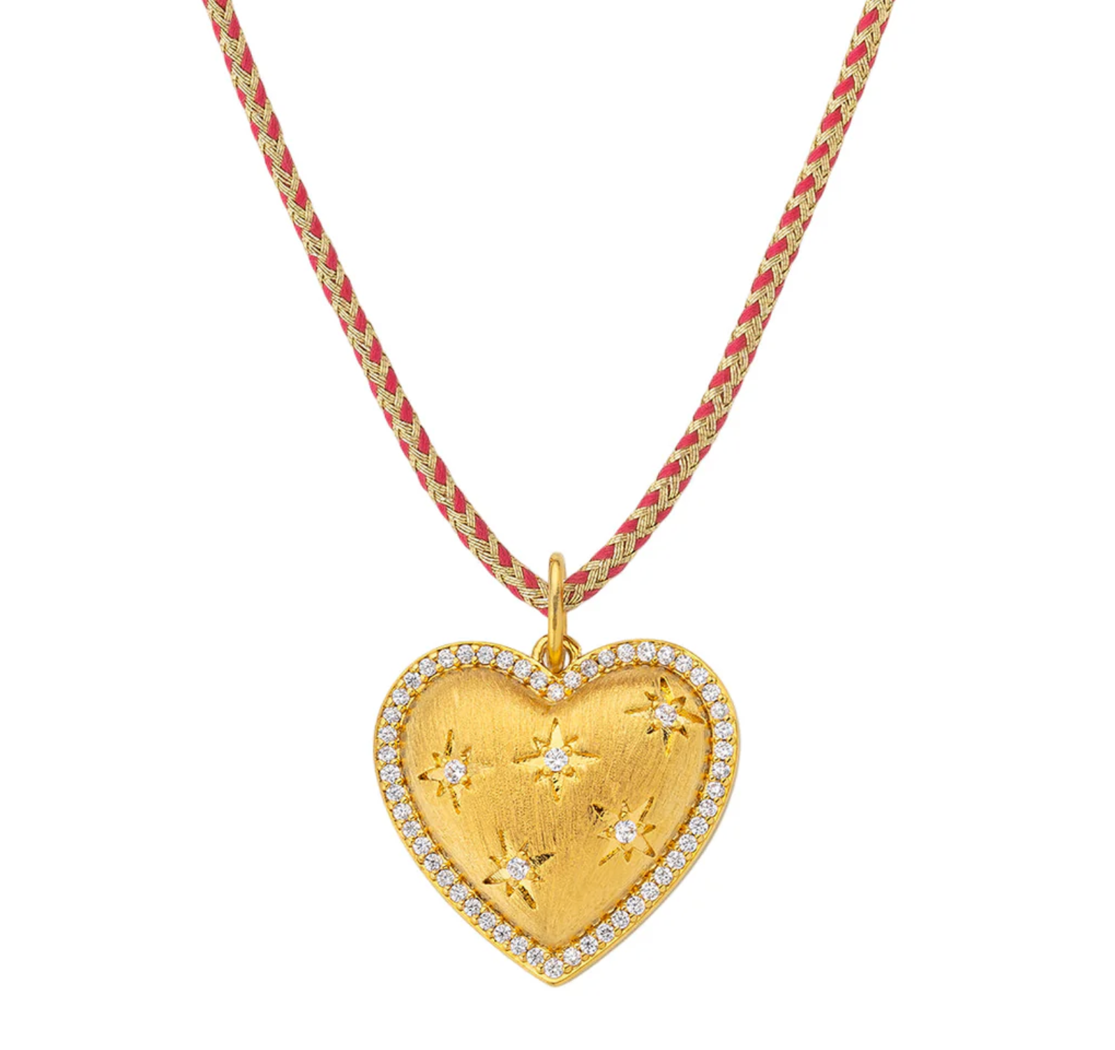 Big Heart Cord Necklace