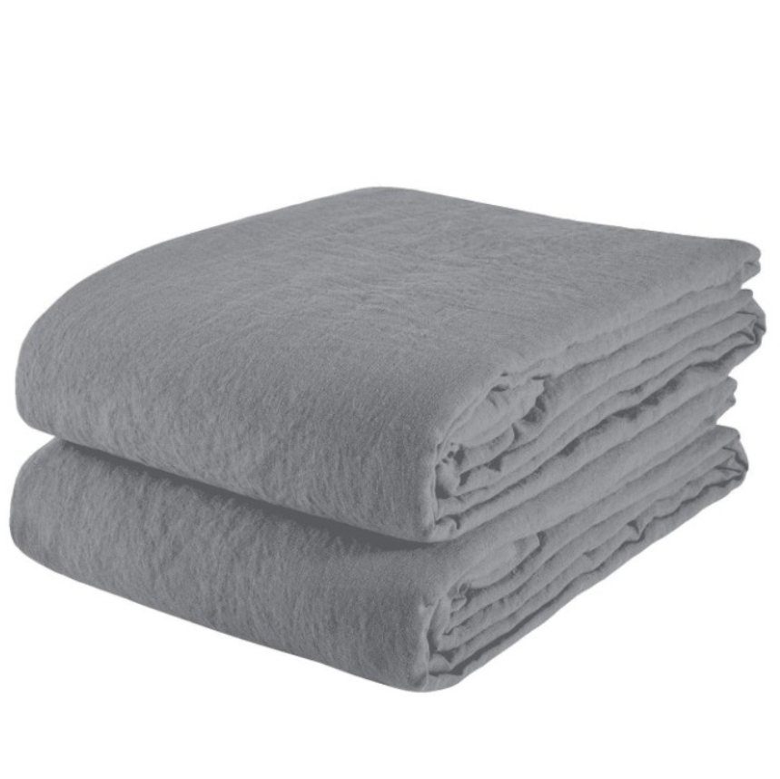 100% Linen Solid King Duvet Cover