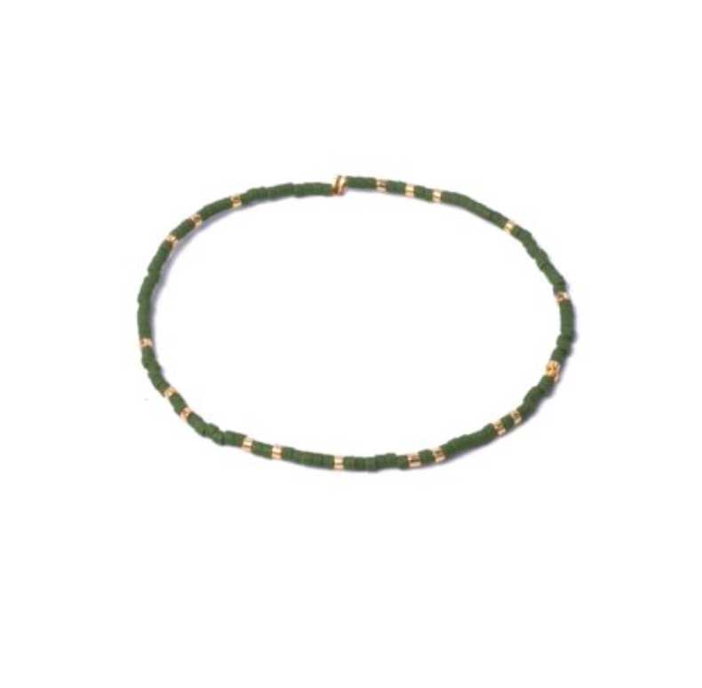 Miyuki Stretchy Beaded Bracelet, One Row