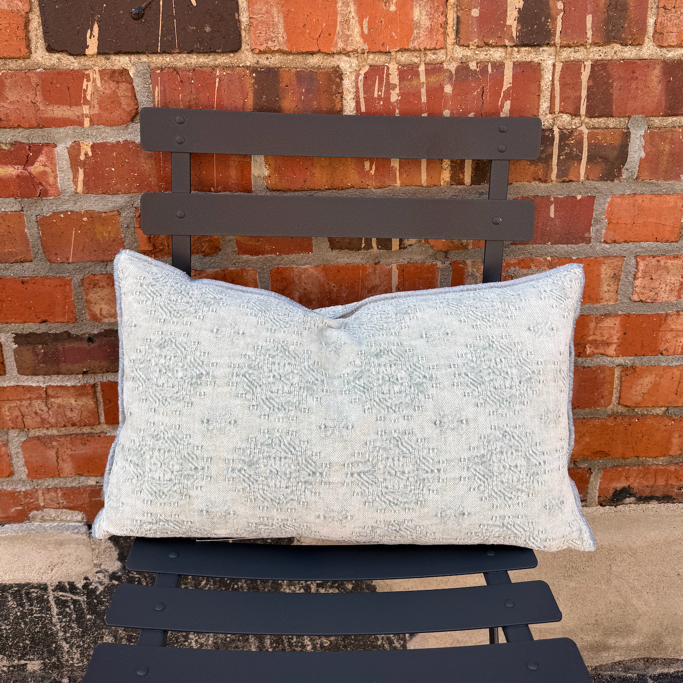 Maison de Vacances Cushion Vice Versa Stone Washed Jacquard Kilim 12" x 20"