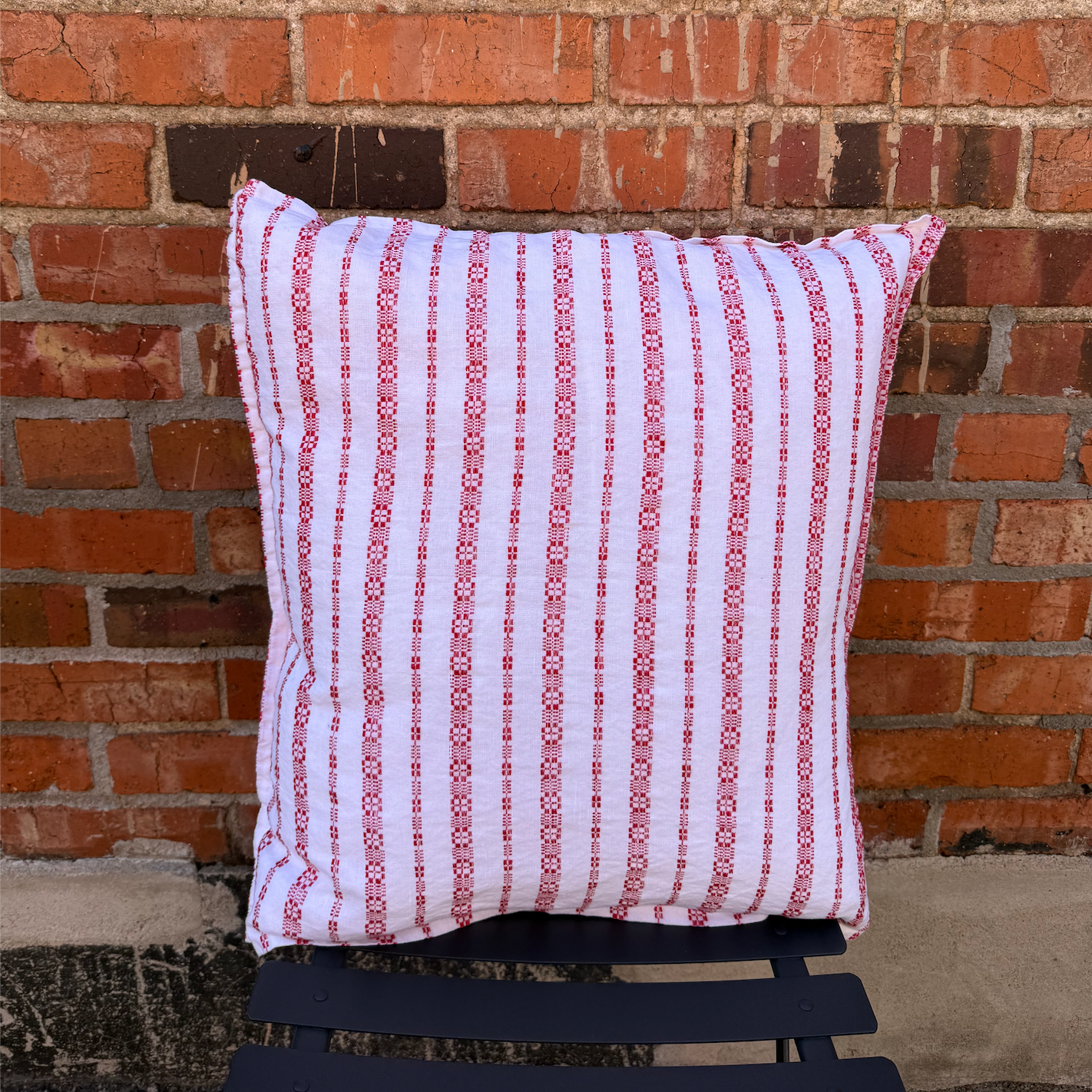 100% Linen Cushion 20" x 20" - Stripes and Ephemeral Collection