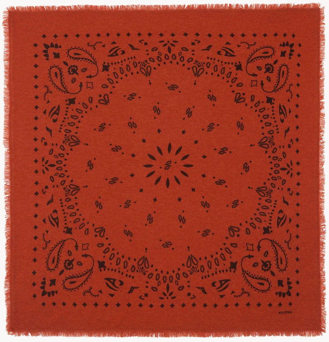 Kujten Hachiko Cashmere Scarf 36" x 36"