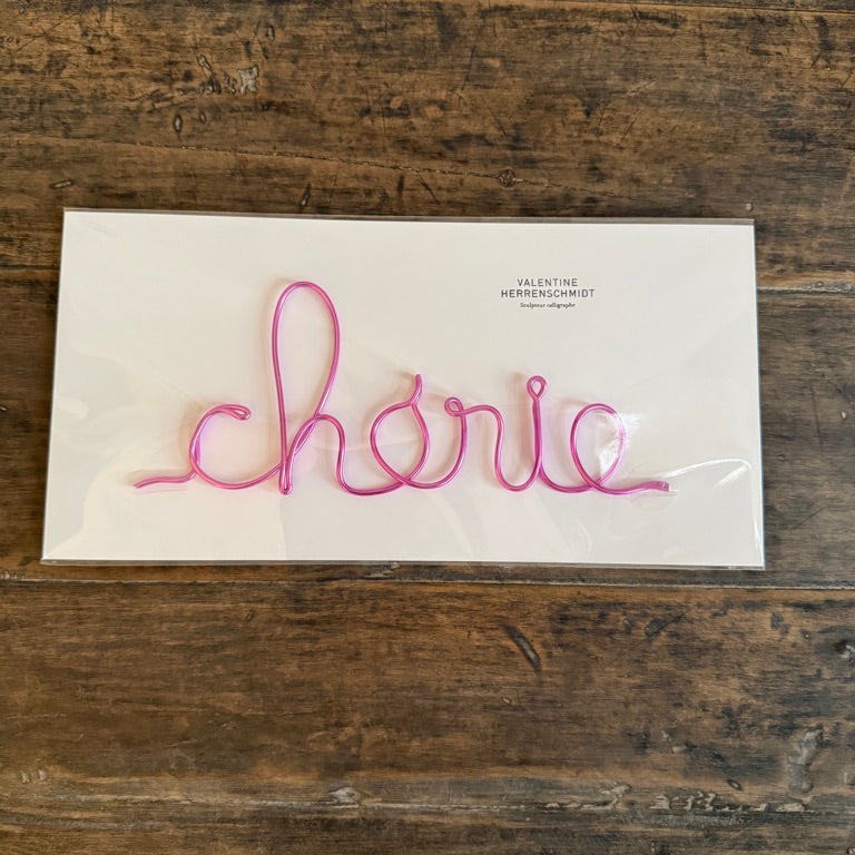 Calligraphy Word Sculpture