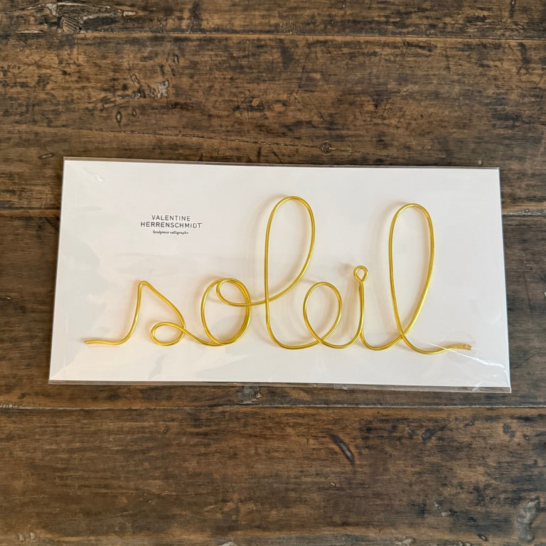 Calligraphy Word Sculpture
