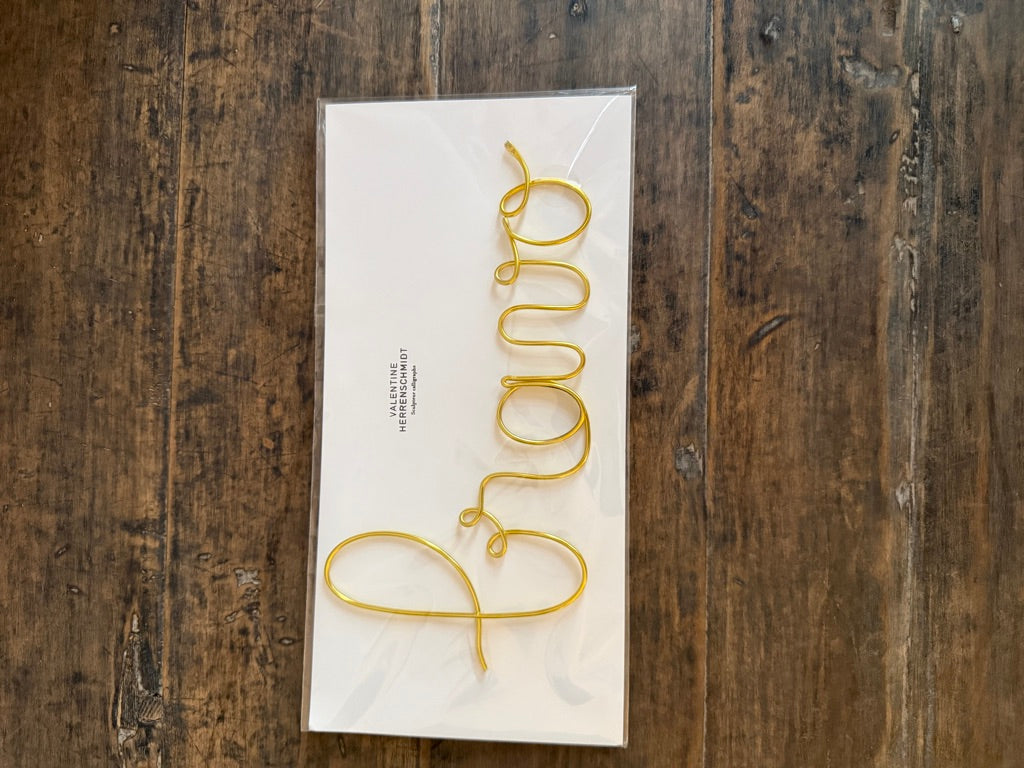 Calligraphy Word Sculpture