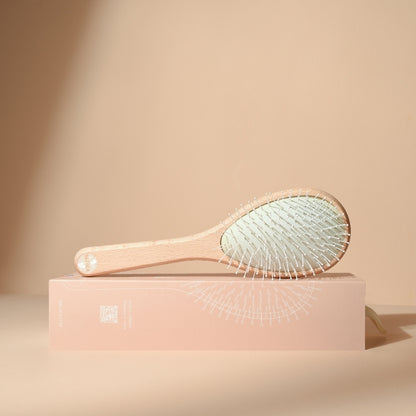 Detangling Nylon and Beechwood Hairbrush