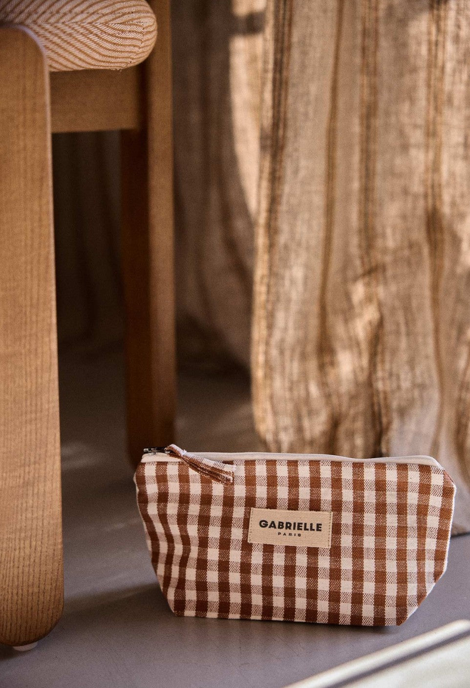 Beauty Pouch 9 1/2"long x 3"deep x 4 1/2"high