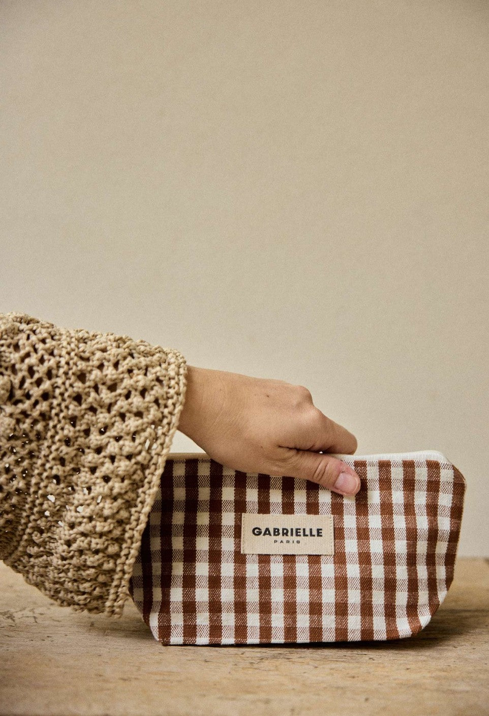 Beauty Pouch 9 1/2"long x 3"deep x 4 1/2"high