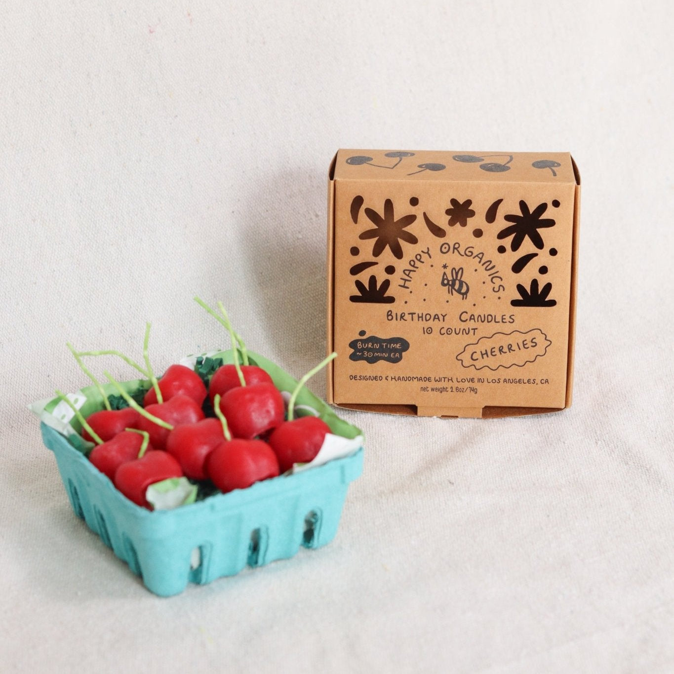 Dark Red Cherry Beeswax Candles