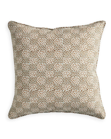 Block Printed Linen Cushion 50 x 50 cm - Homebody Denver