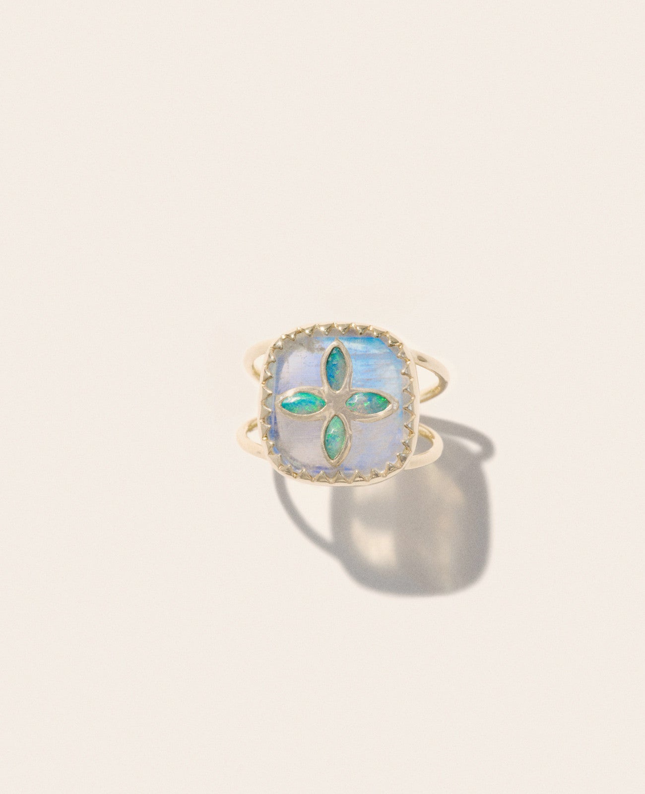 Pascale Monvoisin Bowie N. 2 Ring, Moonstone and Opal
