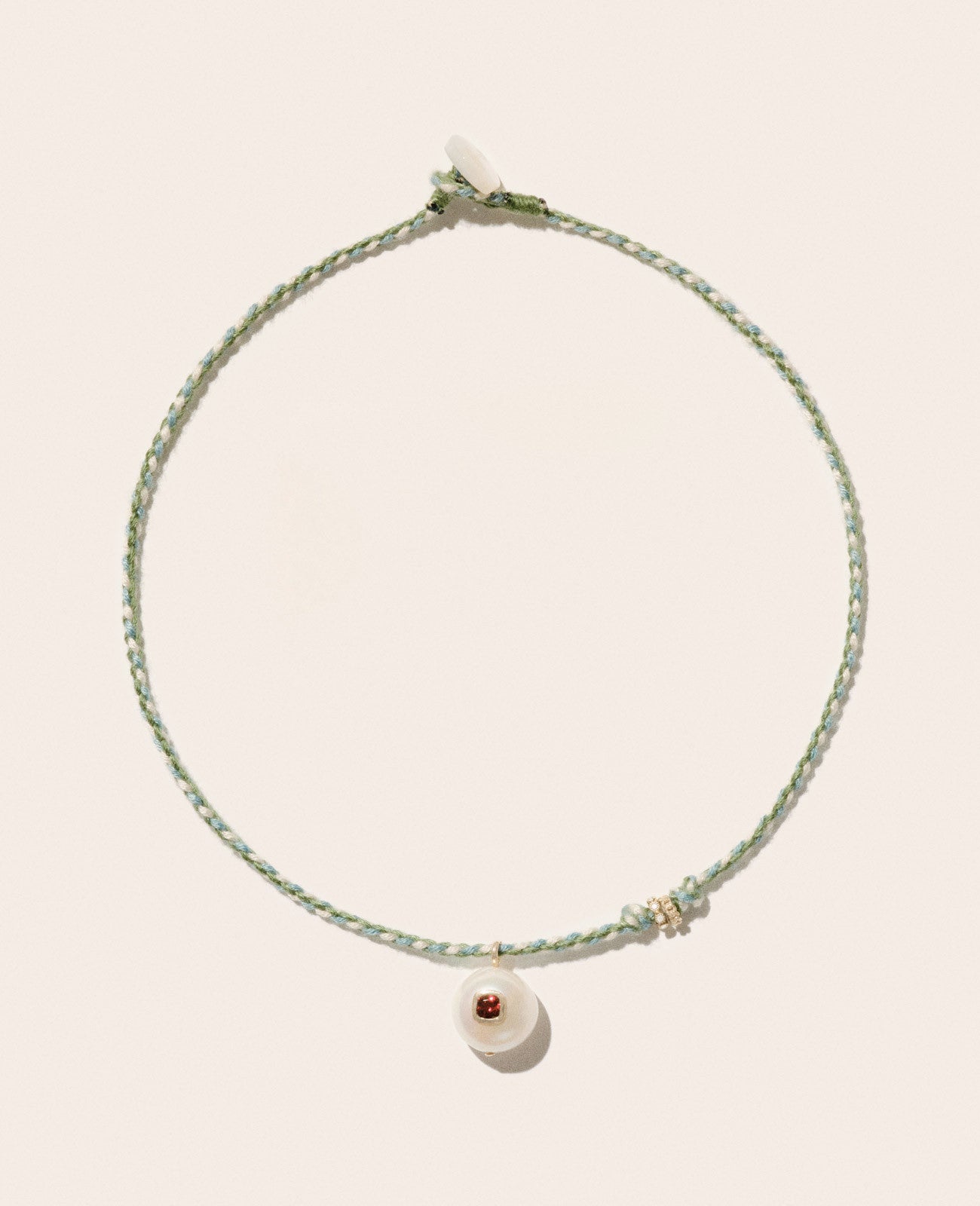 Pascale Monvoisin Eddie Necklace, Garnet