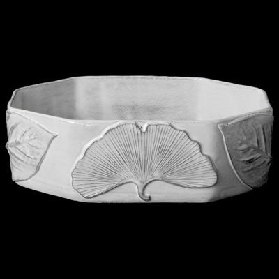 Astier de Villatte Small Gingko Biloba Salad Bowl