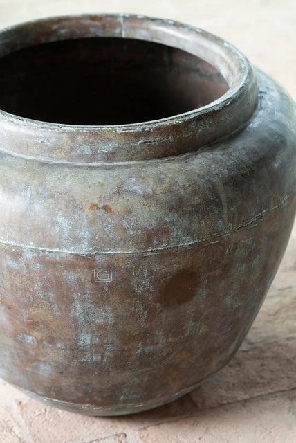 Vase Mumbai Large Natural Brass