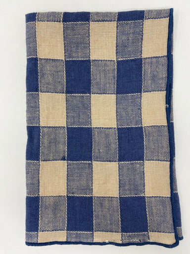 Maison de Vacances Set of 4 Napkin Bourdon Canvas Vintage Vichy 17" x 17" - Homebody Denver