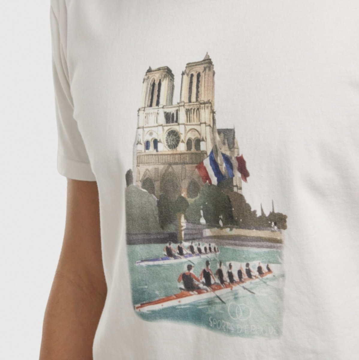 Men's T-Shirt Aviron/Rowing, Natural White - Homebody Denver