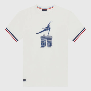 Men's T-Shirt Pommel horse/Arc de Triomphe, Off White - Homebody Denver