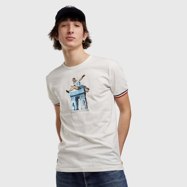 Men's T-Shirt Sauteur de Haies/Hurdler, Natural White - Homebody Denver