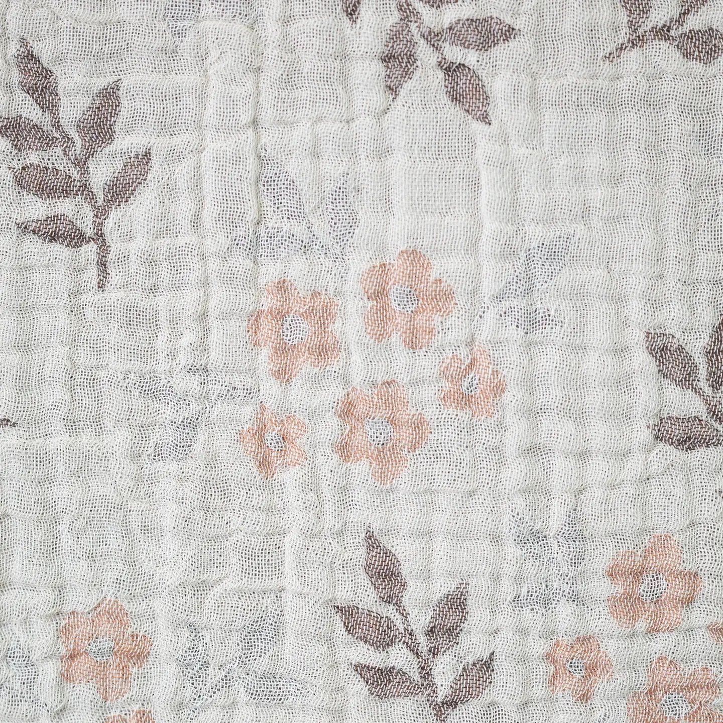 Muslin Floral Throw