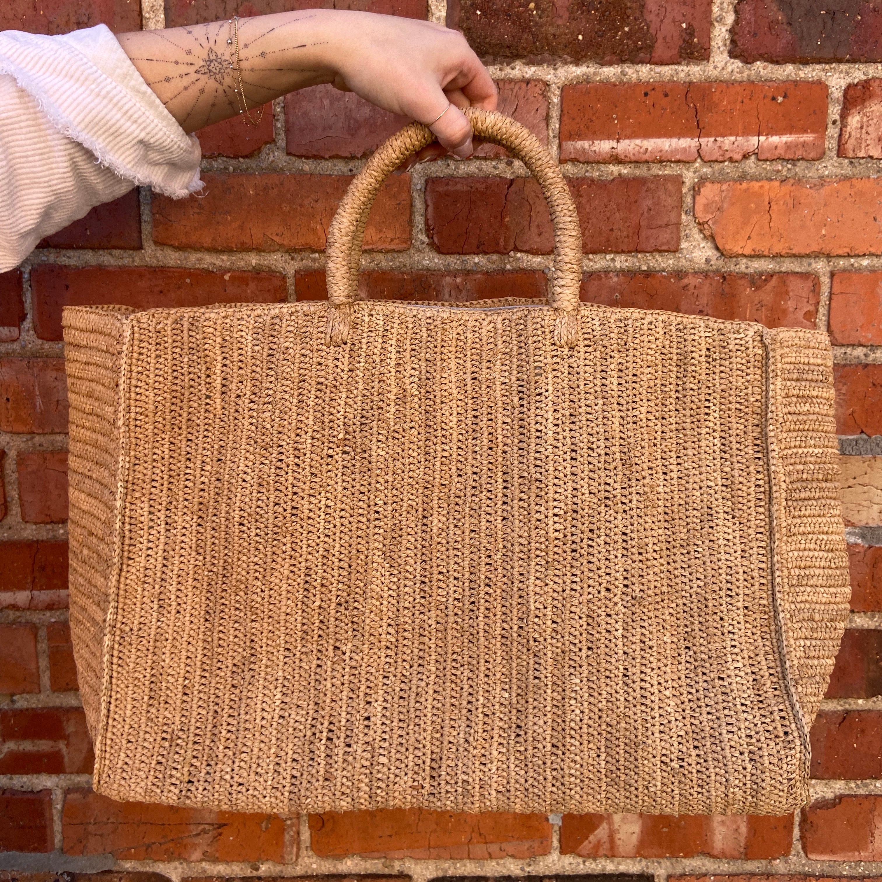 Cabas Antra Raffia Tote Bag