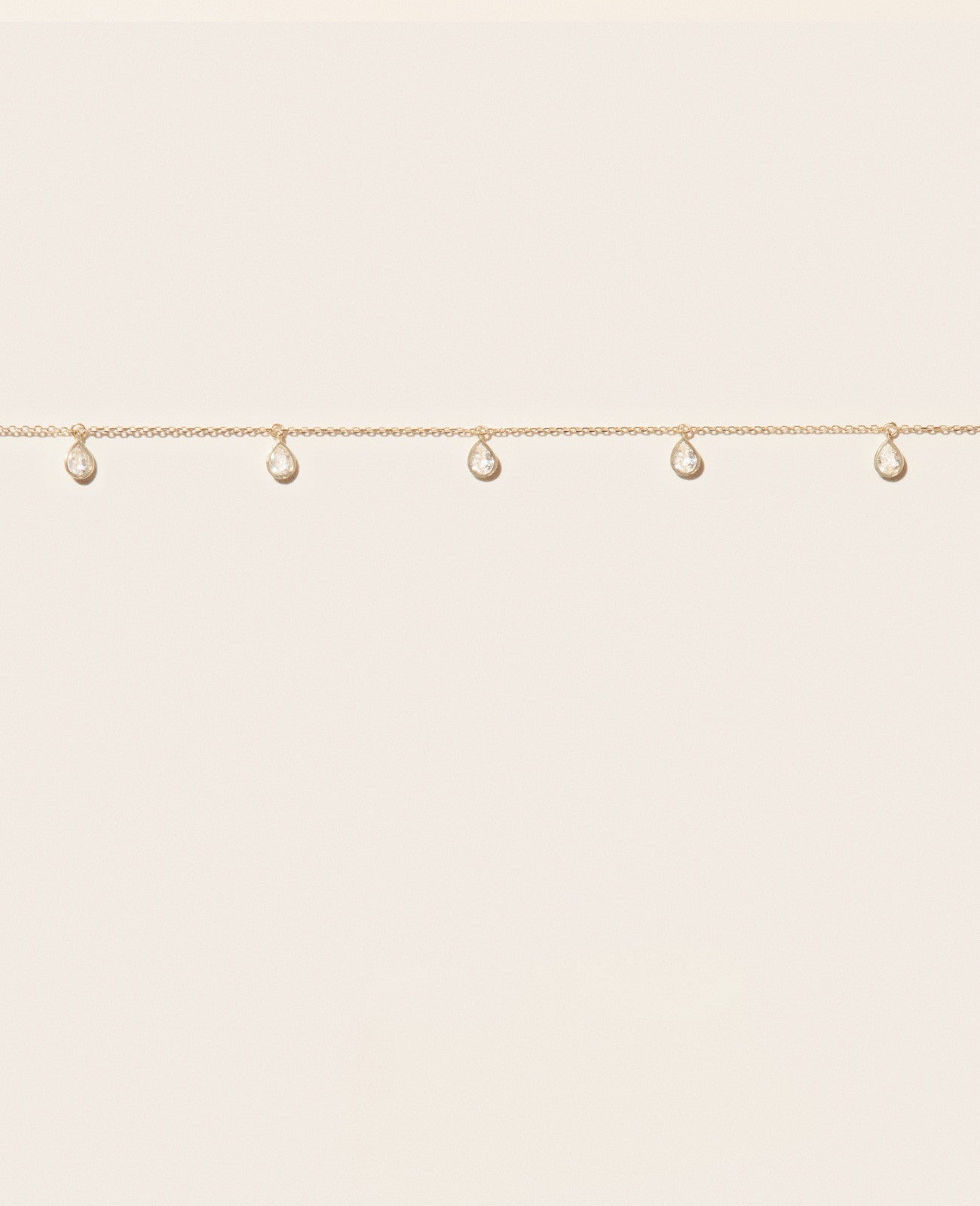 Pascale Monvoisin PALERME Necklace White Sapphire