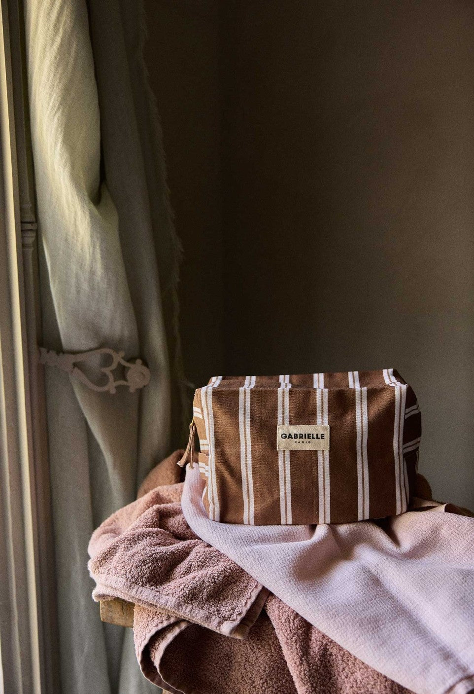 Toiletry Pouch 9"long x 4 1/4"deep x 5 3/4"high