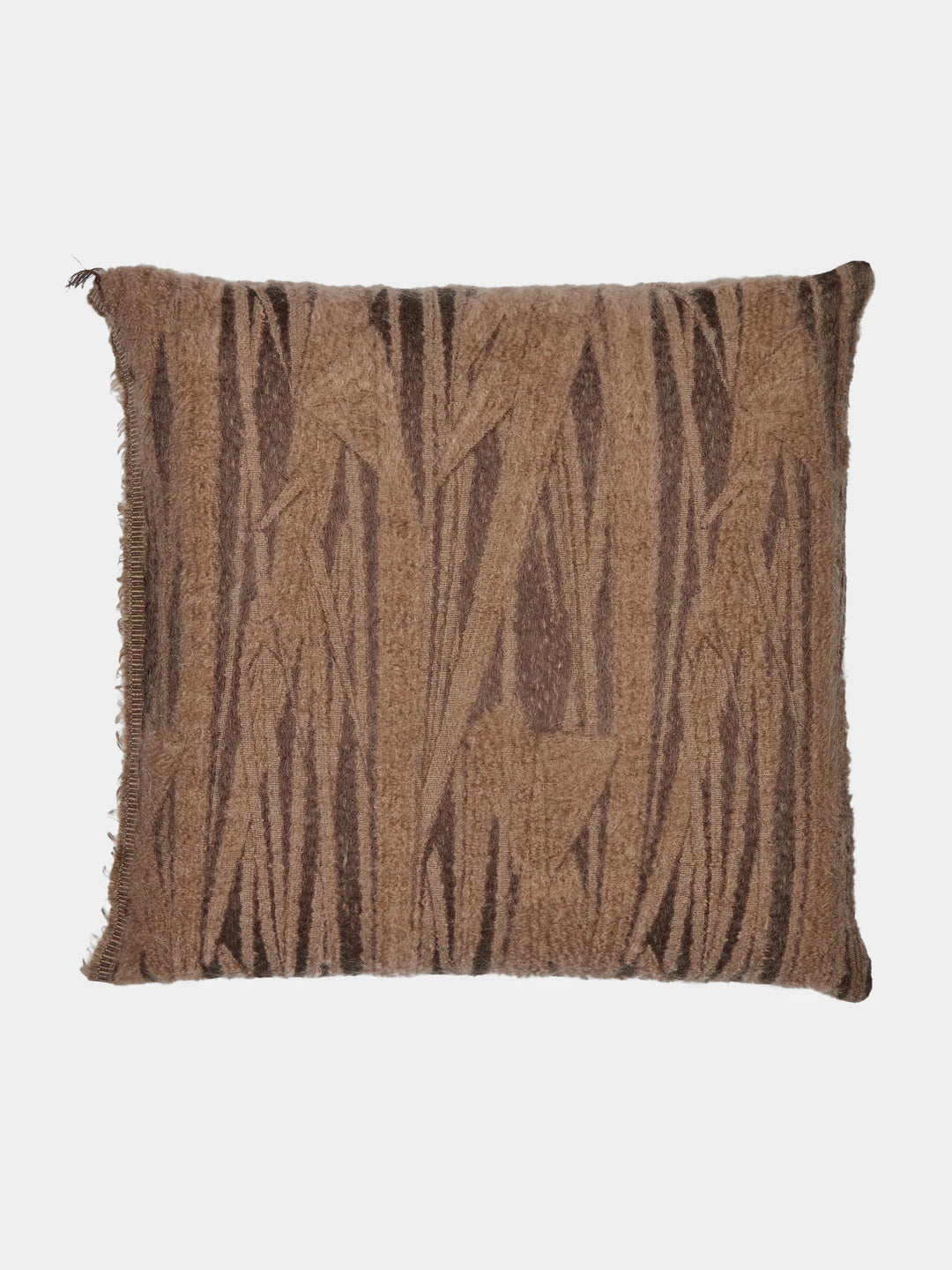 ABIBO Cushion 22" x 22", Beige and Brown