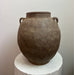 Vintage Rustic Ceramic Vase with Ridges and Handles, Medium - Homebody Denver