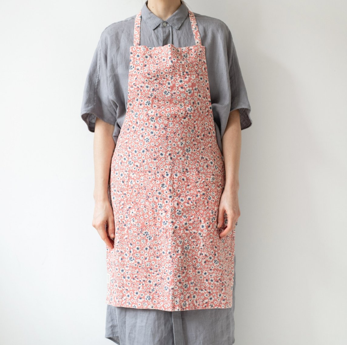 100% Lithuanian Printed Linen Apron - Homebody Denver