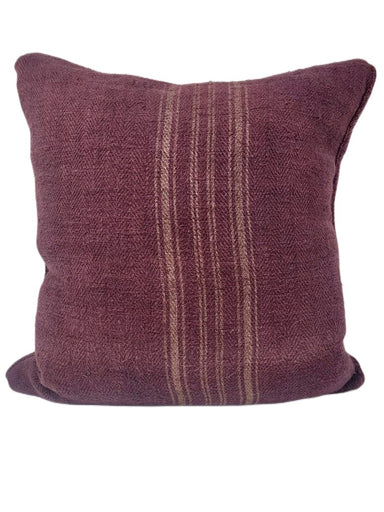 100% Natural Painted Vintage Linen Cushion 50 x 50cm - Homebody Denver