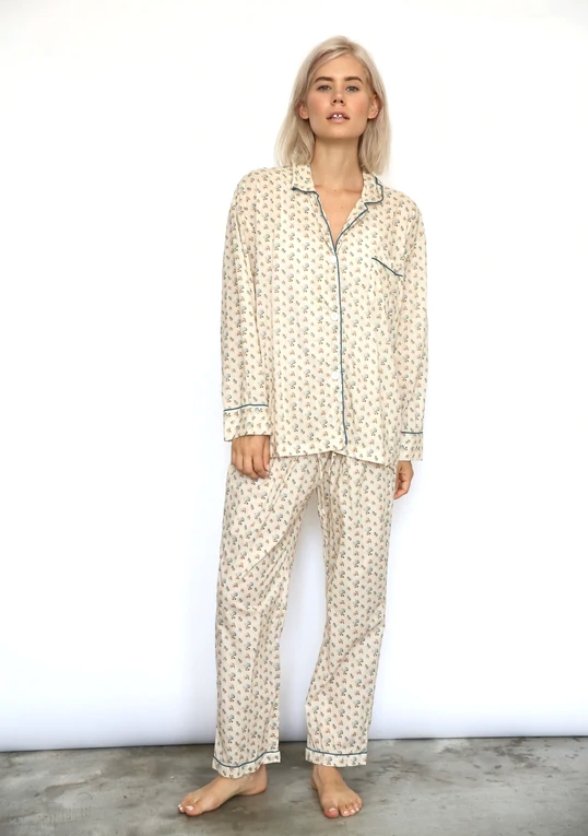 Women's Organic Cotton Print Pajamas Set