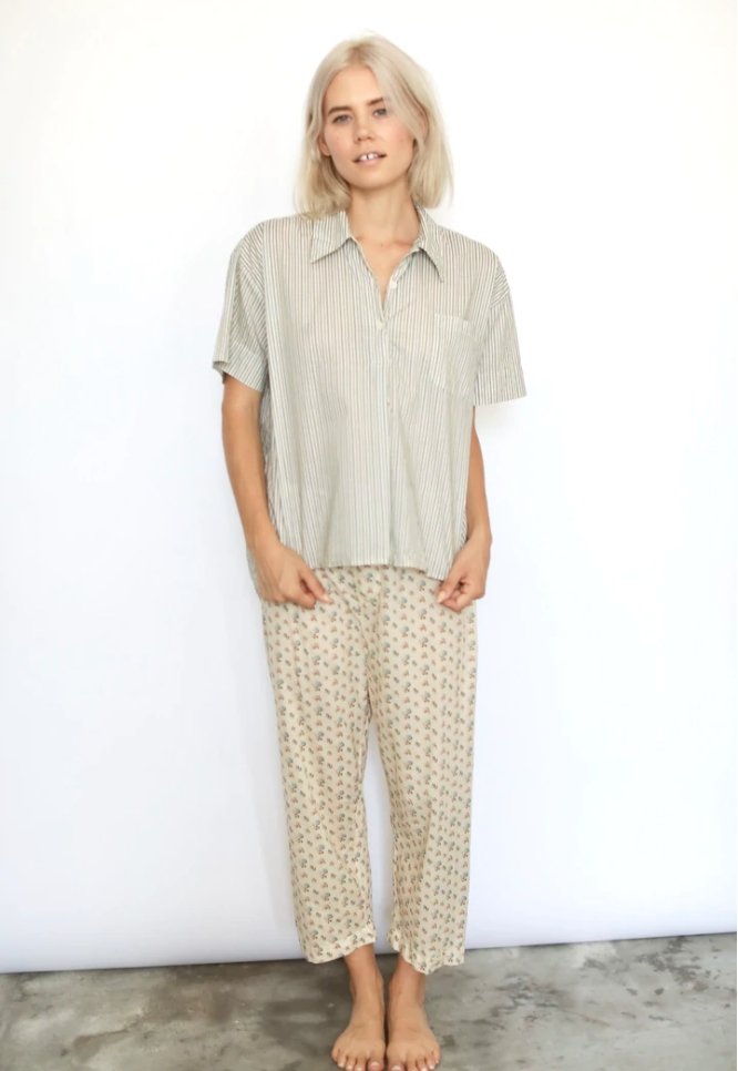 100% Organic Cotton Short Sleeve Night Shirt - Homebody Denver
