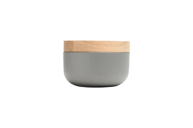 15x7cm Ceramic Pot with 3cm Oak Lid - Homebody Denver