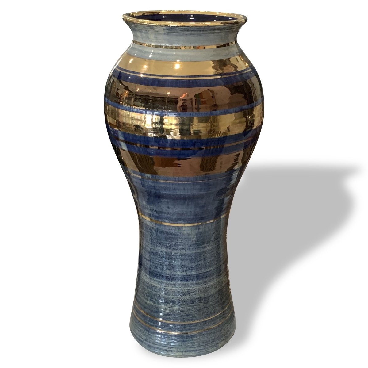 Blue and Gold Georges Pelletier Vase XL