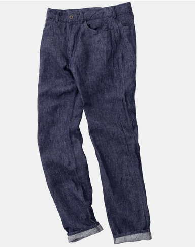 Fog Linen Atelier Navy Denim Pants