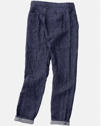 Fog Linen Atelier Navy Denim Pants