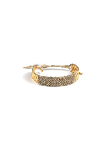 Bracelet Tweed, 7 Rows Beads with Alpaca and Lurex - Homebody Denver