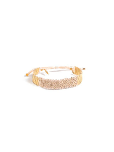 Bracelet Tweed, 7 Rows Beads with Alpaca and Lurex - Homebody Denver