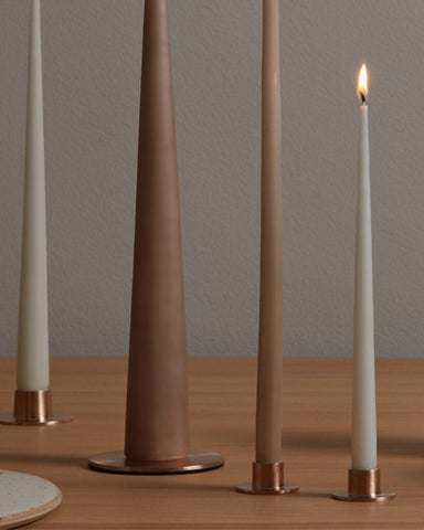 Candle Plate with Spikes, Rose Gold Matte - Homebody Denver