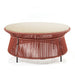 Caribe Chic Low Round Table with Marble Top - Homebody Denver