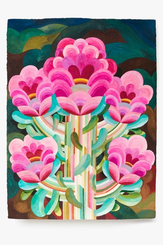 Caroline Rennequin Flower Painting Medium 22" x 30" - Homebody Denver