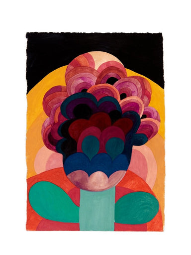 Caroline Rennequin Flower Painting Small 9" x 7.5" - Homebody Denver