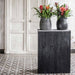 Console Rectangular Reclaimed Teak in Smoke with Stone Top - Homebody Denver