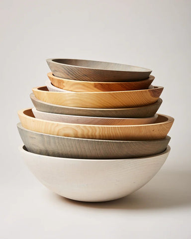 Crafted Wooden Bowl 12" diameter - Homebody Denver