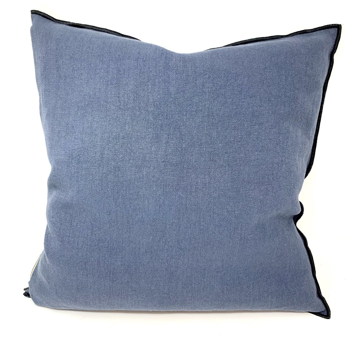 Maison de Vacances Cushion Vice Versa Black Line Stone Washed Linen Black Line 50 x 50 cm - Homebody Denver